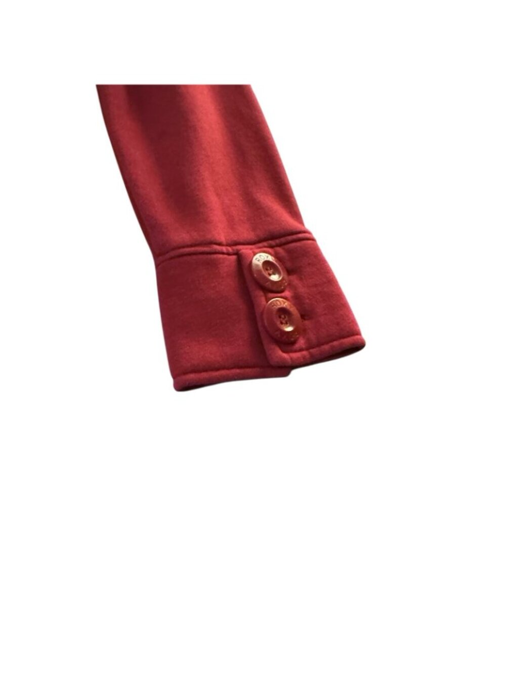 Roxy Fleece Jacket Women's M Button Up Double-Breasted Red Vintage Y2K Cozycore - Picture 6 of 16